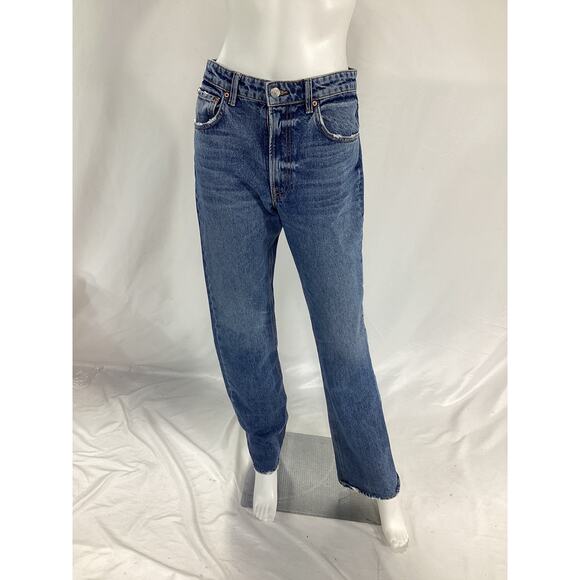 Grlfrnd 'Melanie' Blue High Rise Boot Cut Size 25 - Picture 2 of 5